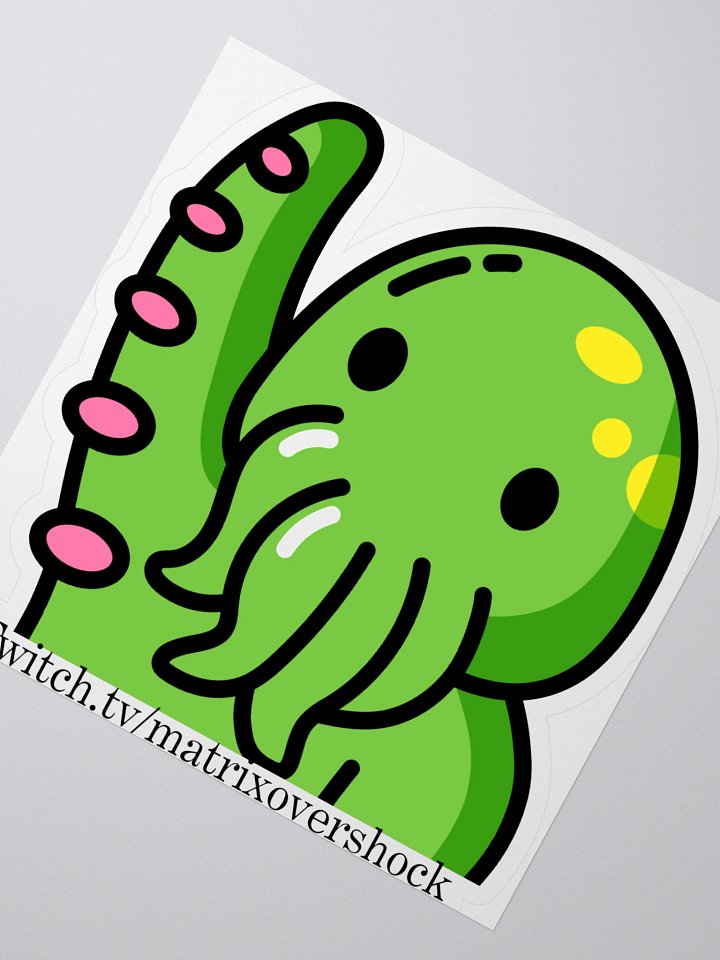 4x4 Cthulhu Hello Emote Sticker product image (2)