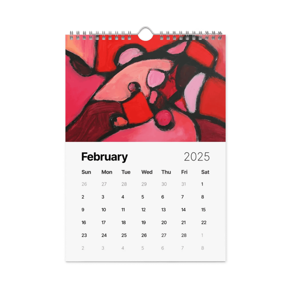 Expressive Abstracts - Traditional Art by Ruble | 2025 Calendar product image (7)
