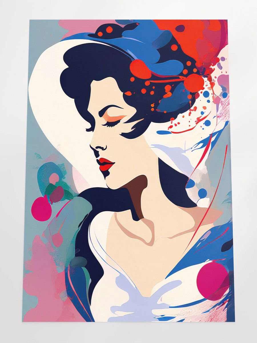 Abstract Woman v6 - Vintage Style Poster - Girly - Large 24x36 Inches product image (4)