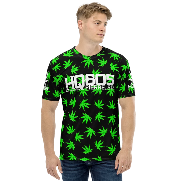HempQuarters Neon Green Marijuana Leaf Shirt product image (2)
