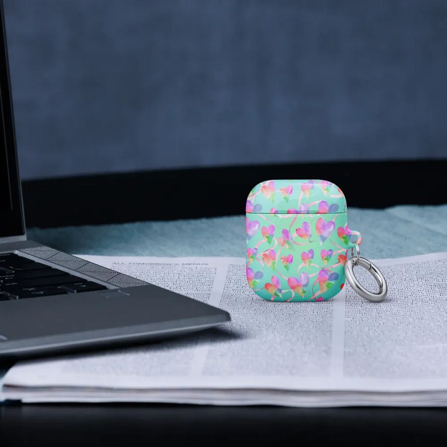Whimsical Hearts All-Over Print AirPods® Case girls and arty ladies product image (16)