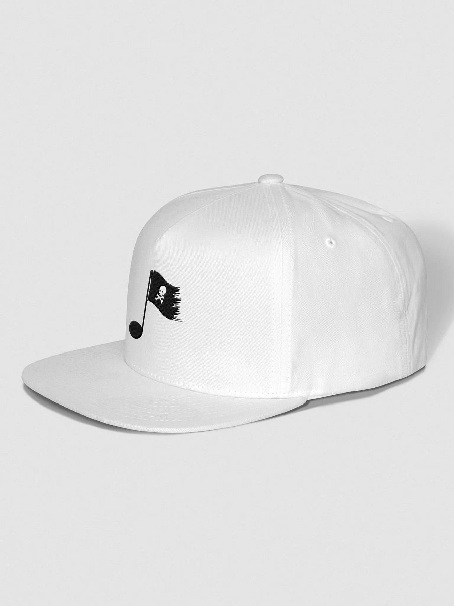 Music Pirate Embroidered Flat Bill Cap product image (3)
