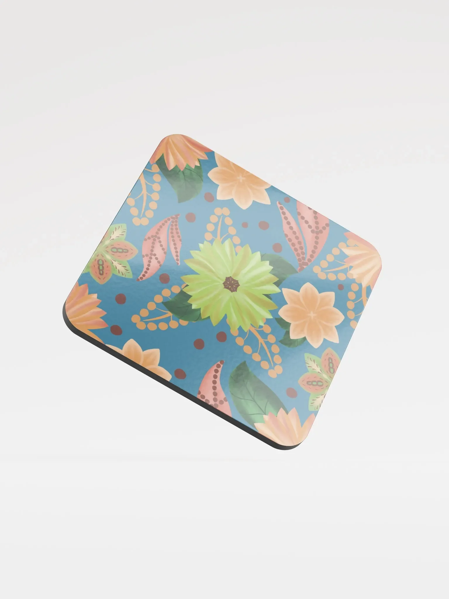 El Yunque Blue Floral Coasters product image (1)