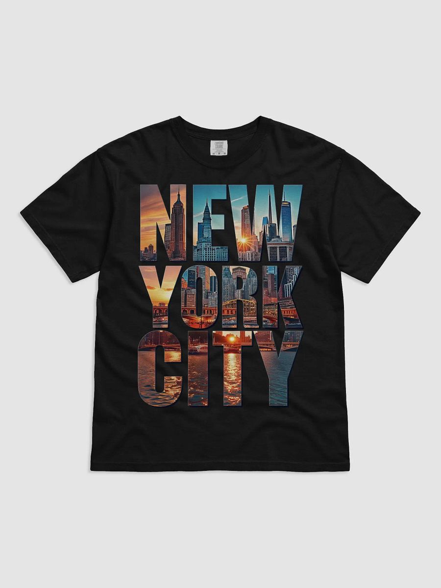 Bold New York City Skyline T-Shirt – Urban Color Pop Design product image (1)