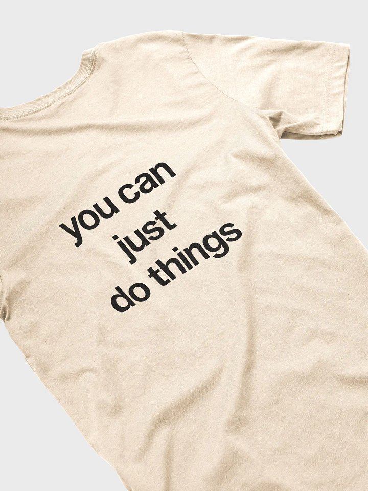 you can just do things (black) - 100% cotton product image (2)