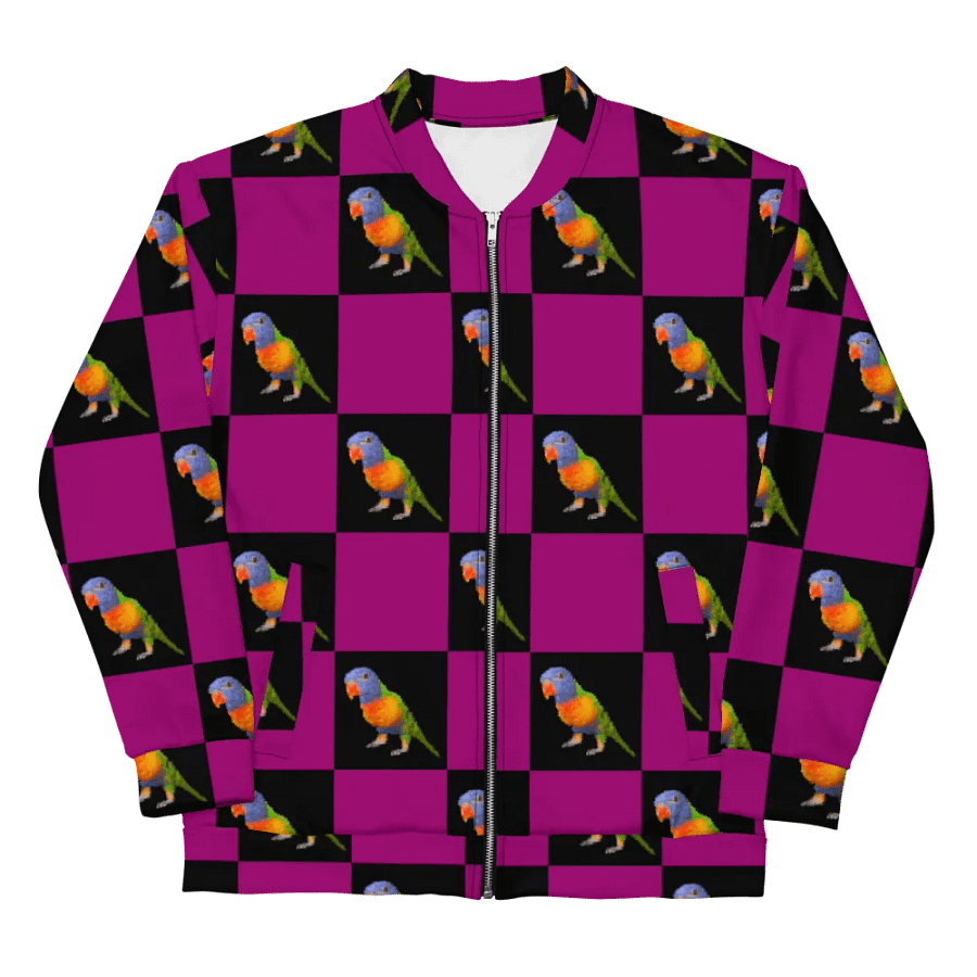 Doctor the Birb checked bomber jacket product image (5)