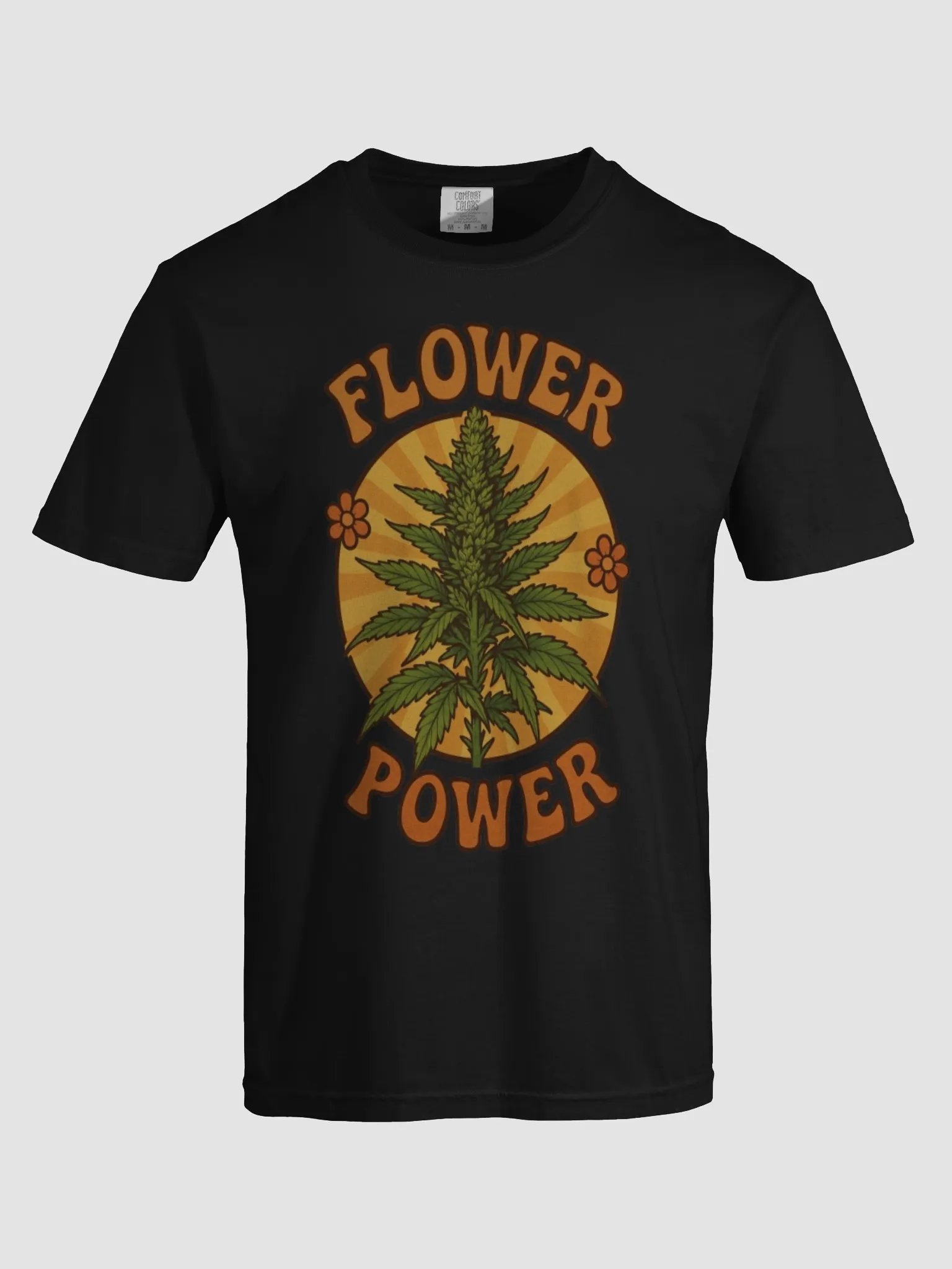 Flower Power Cannabis Illustration T-Shirt product image (35)