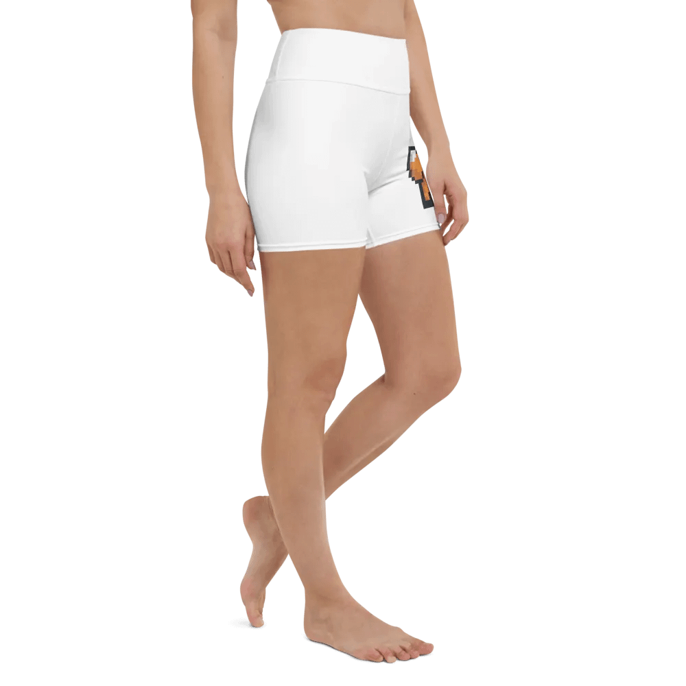Pixel Fox All-Over Yoga Shorts product image (6)