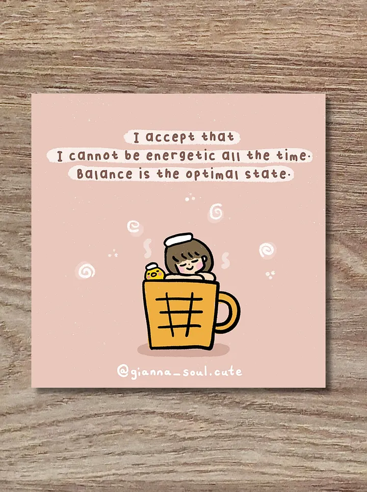 Relax and balance | Positivity Greetings Card product image (3)
