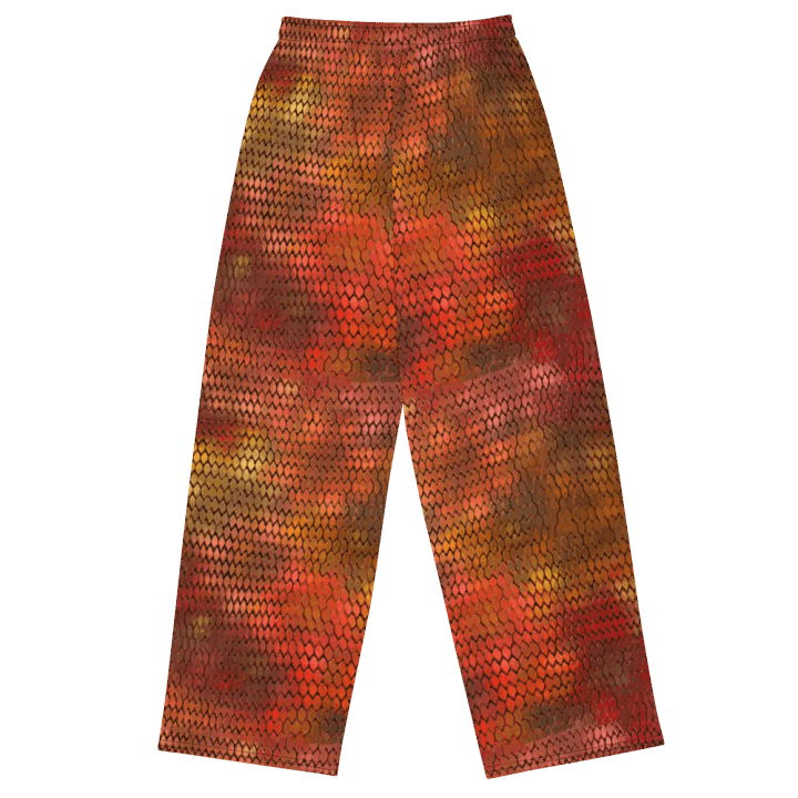 Orange Dragon Scales Wideleg Pants product image (2)