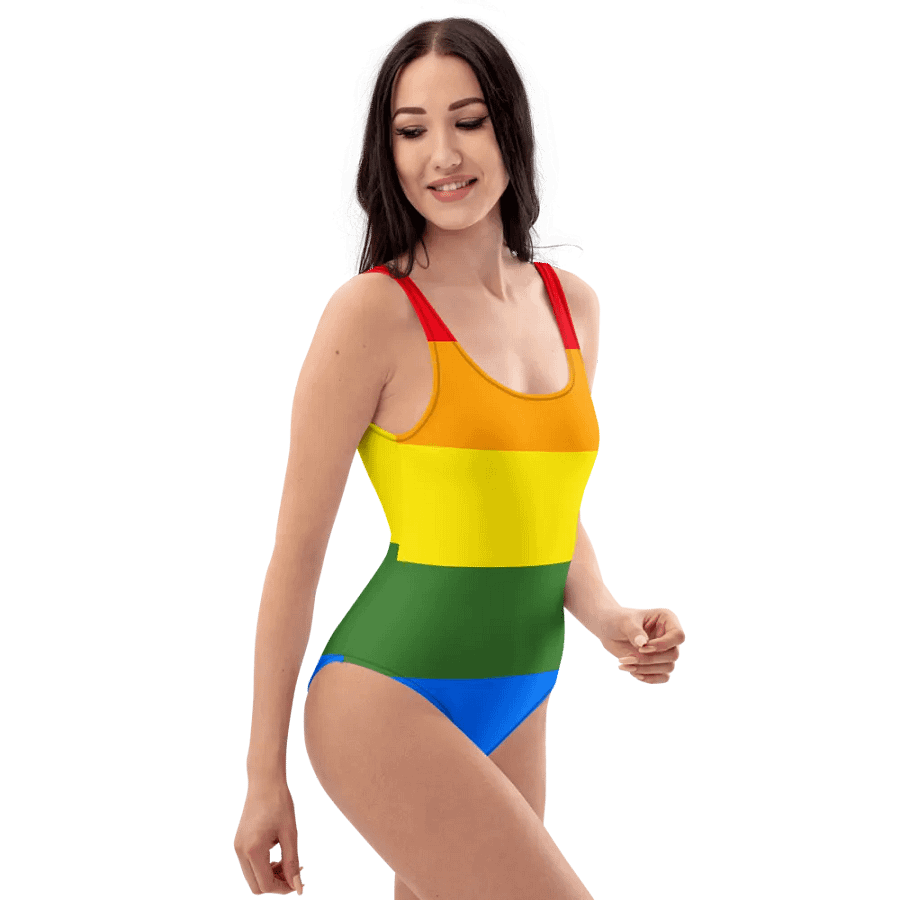 Rainbow Stripes All-Over Swimsuit product image (3)