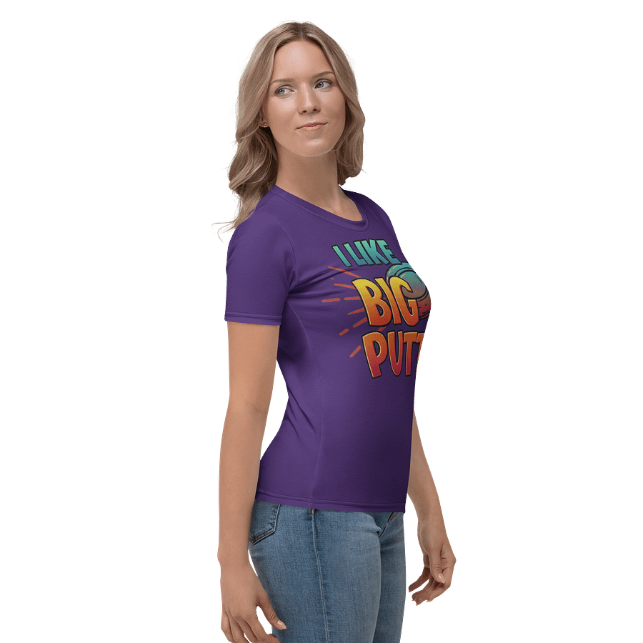 Fancy Lads Women's Purple T-shirt "I Like Big Putts" product image (5)