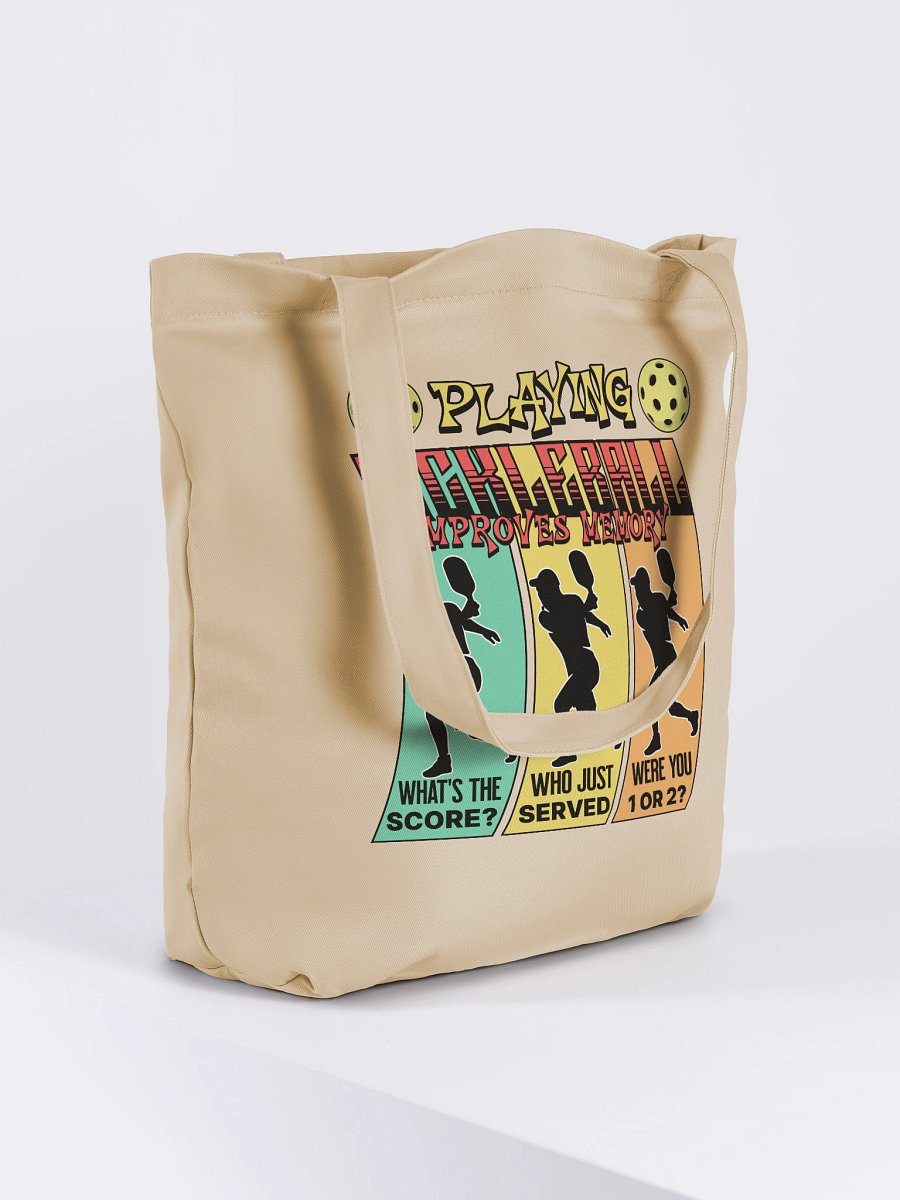 Playing Pickleball Improves Memory Ribbon Tote product image (4)