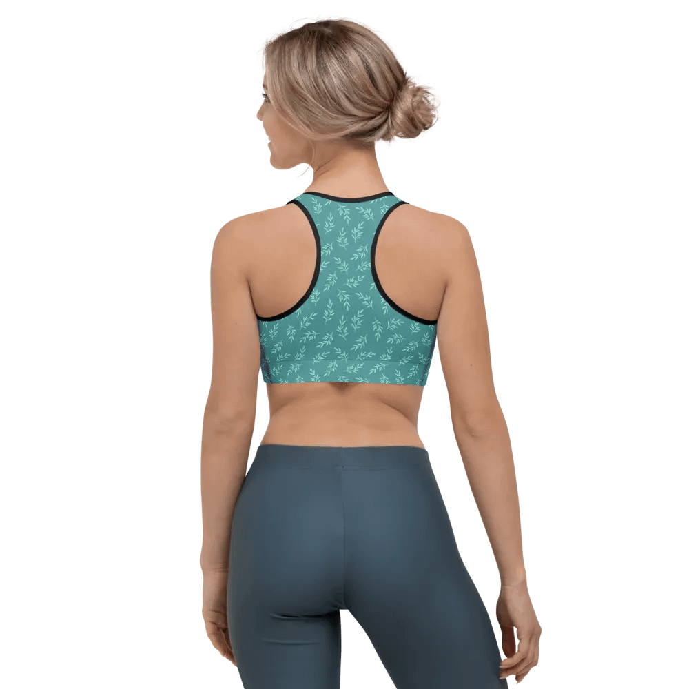Turq All-Over Print Sports Bra product image (7)