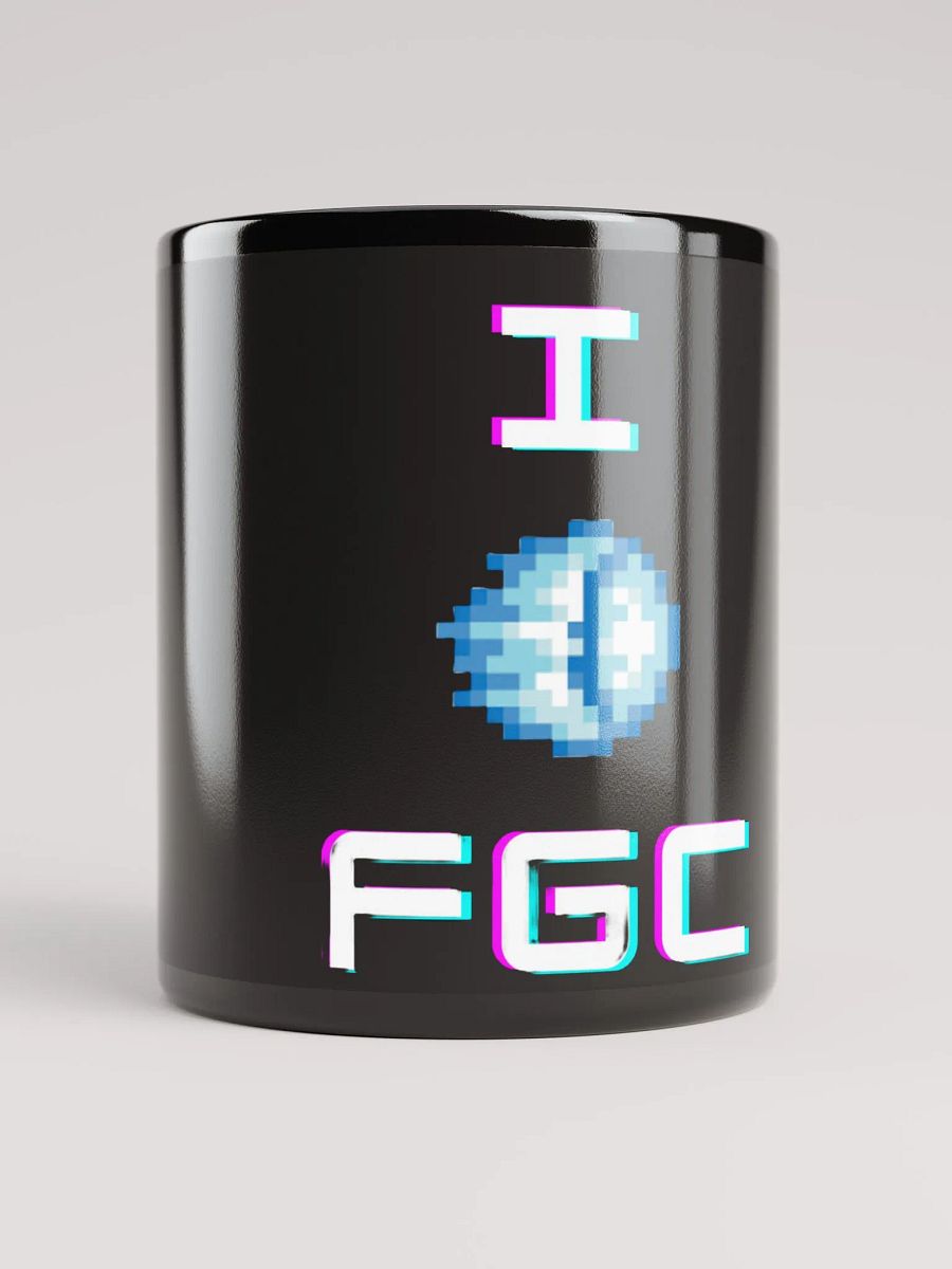 Pixelated Sphere Black Glossy Mug product image (10)