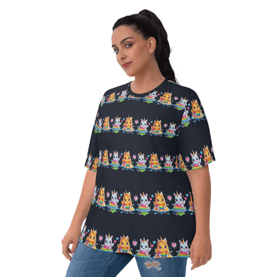 Kawaii Unicorn All Over Print T-shirt product image (3)