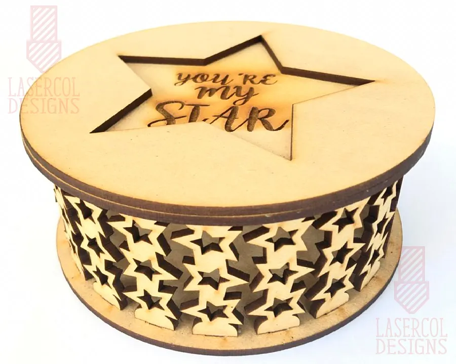 Round box (4 styles) - Laser Cut Files product image (7)