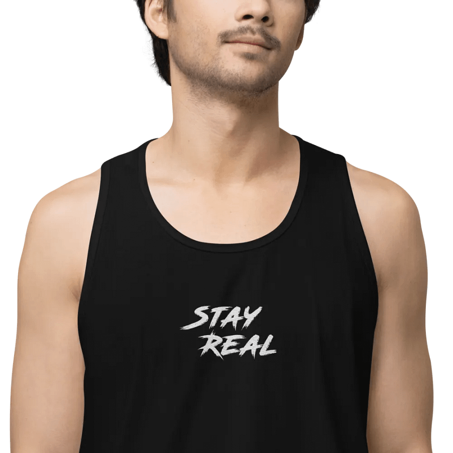 Stay REAL Embroidered Tank product image (1)