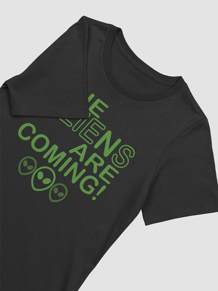 The Aliens Are Coming! - Green - Bella+Canvas Women's Supersoft Relaxed-fit T-Shirt product image (1)