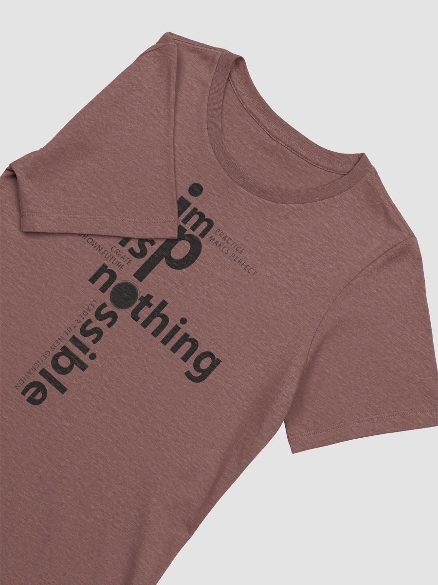 Women's Supersoft Relaxed-fit T-Shirt Nothing Impossible Letter product image (7)