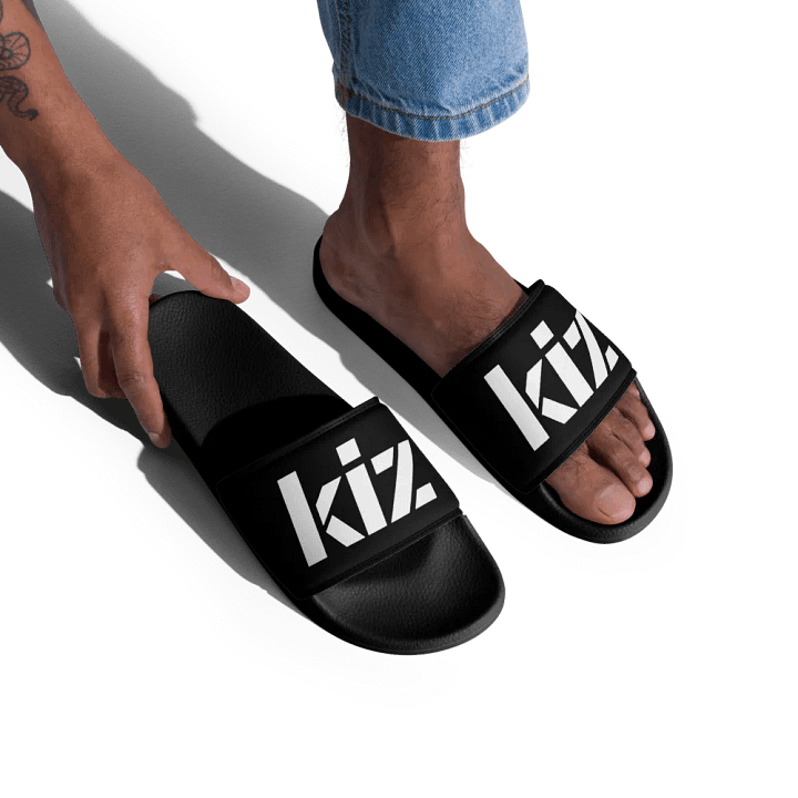 KIZ MEN'S SLIDES - BLACK / WHITE product image (2)