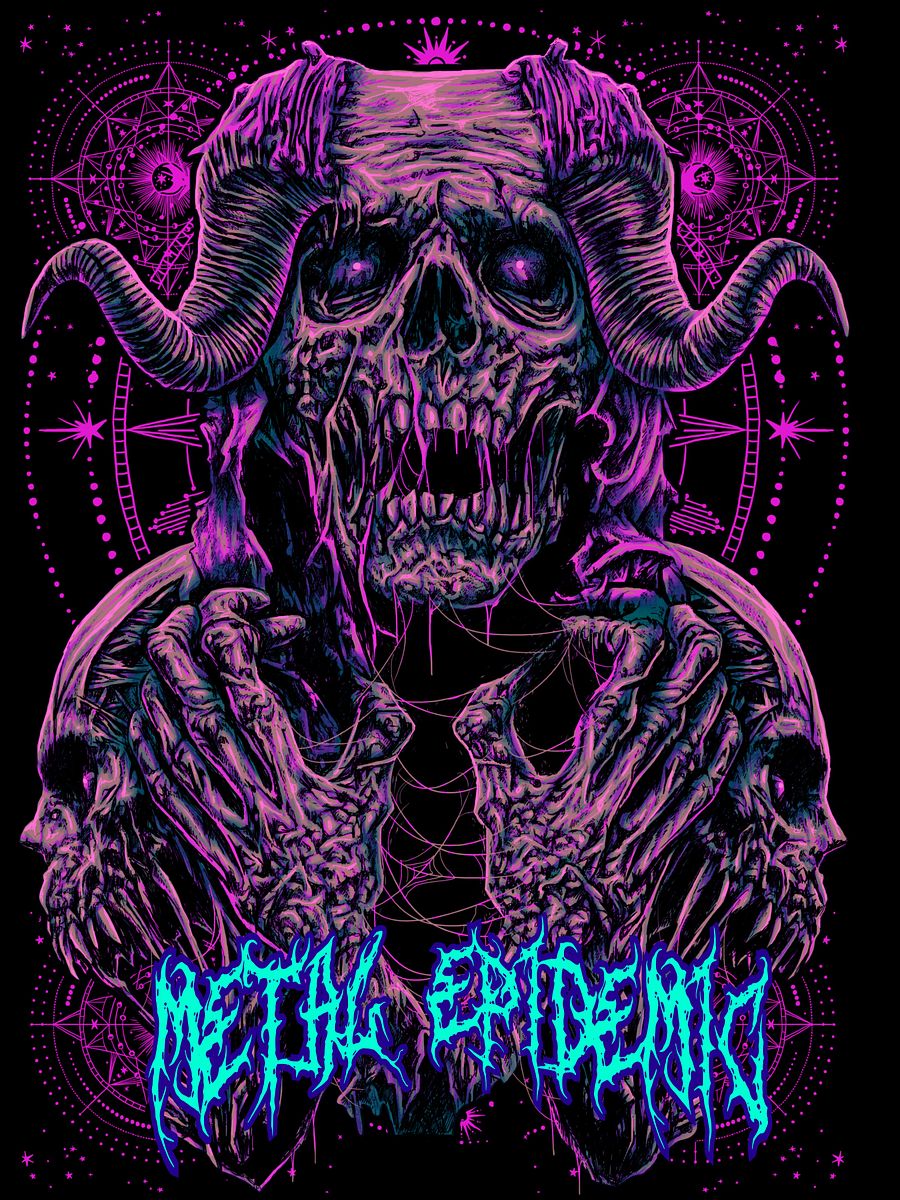 Metal Epidemic Neon Skinpeeler T-Shirt product image (10)