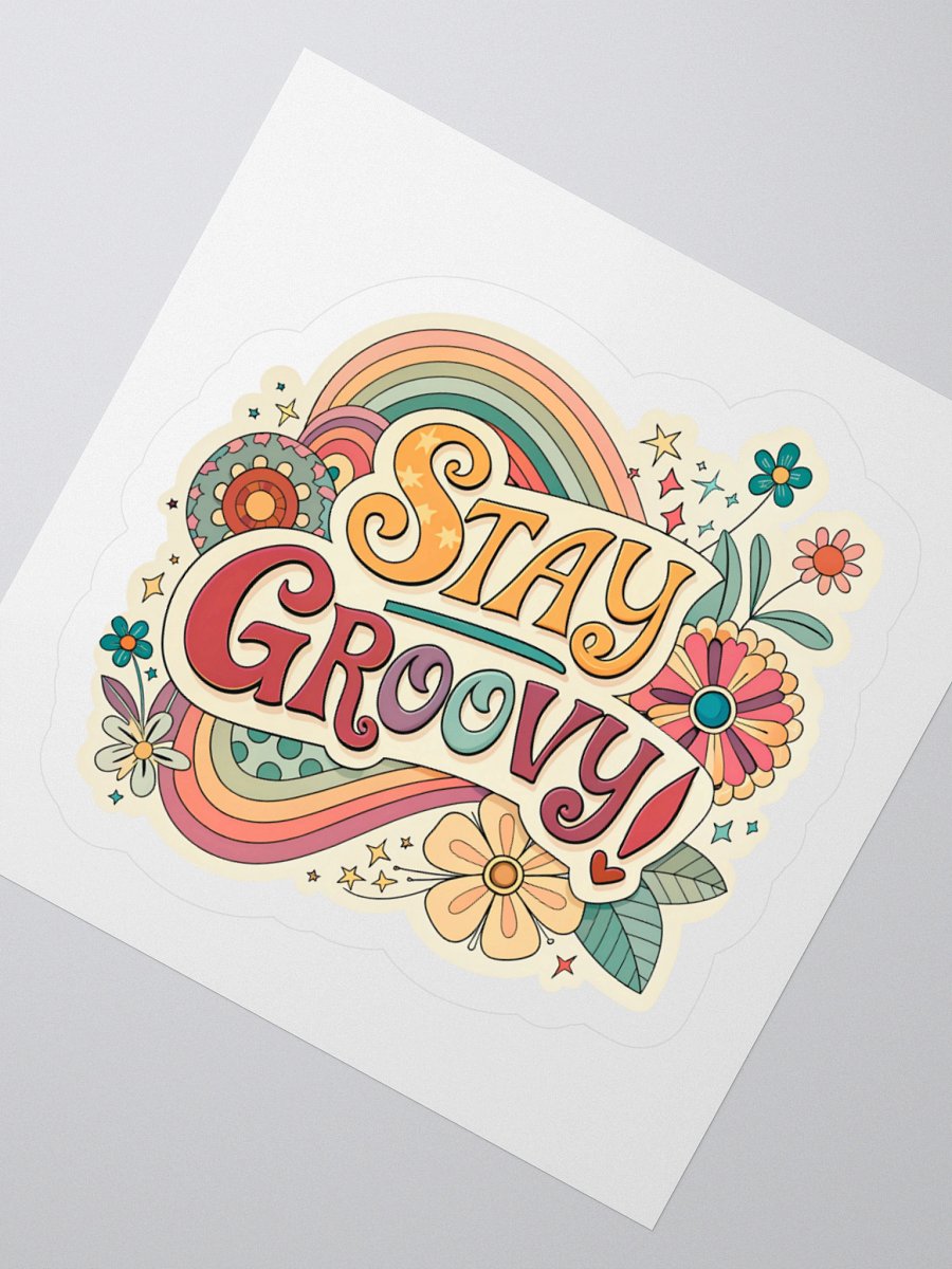 Stay Groovy Kiss Cut Sticker product image (4)