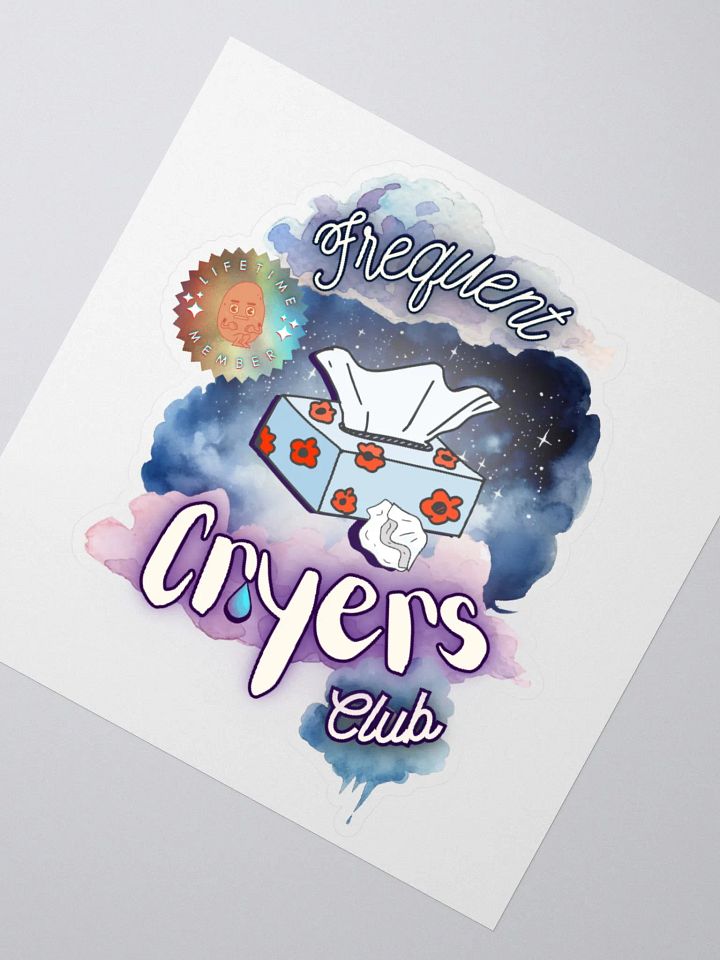 FREQUENT CRYERS CLUB kiss-cut sticker product image (2)