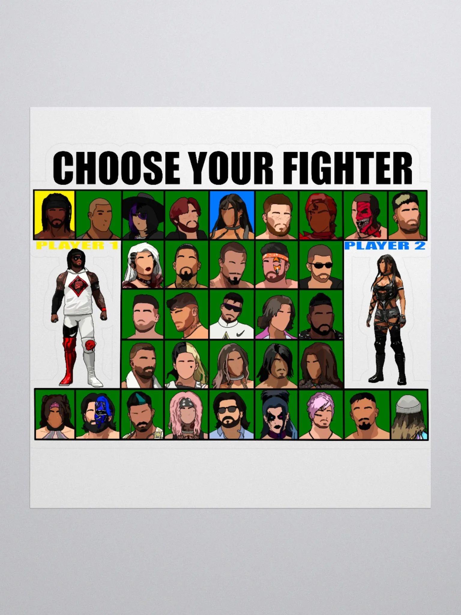 PEPW Choose Your Fighter Judah x Katlyn Sticker product image (1)