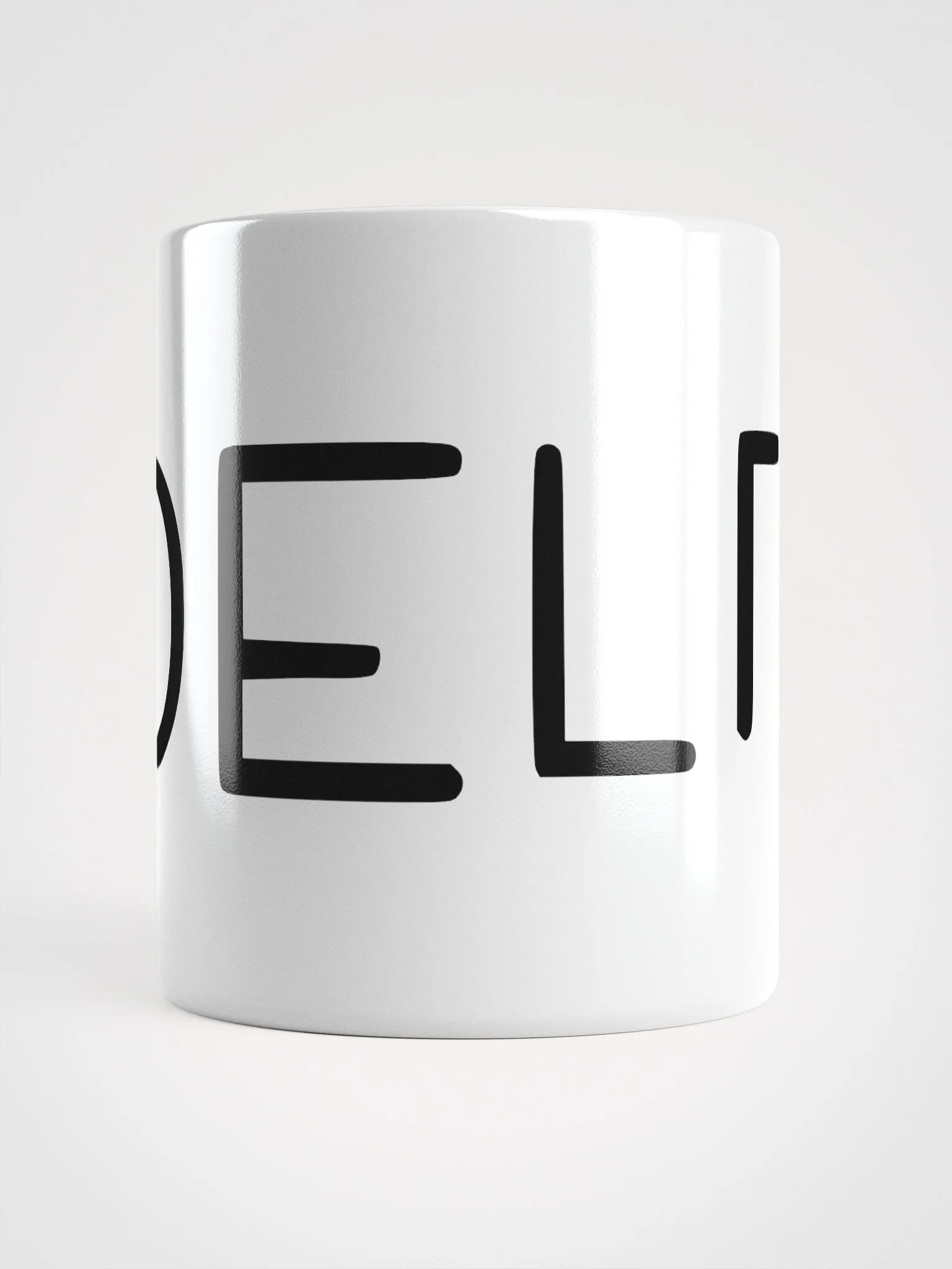 DELTA Mug Text Blk/Wht product image (2)