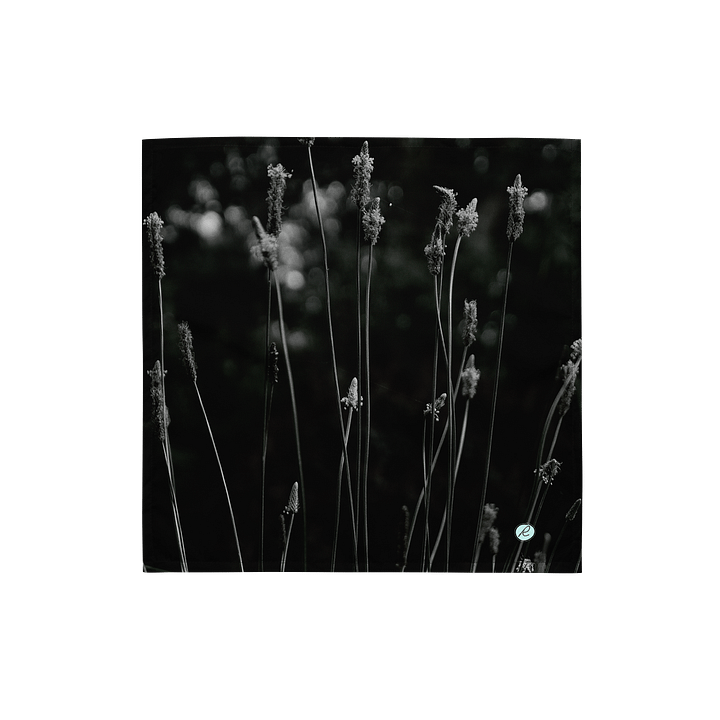 Bandana Tuch - Wildblumen schwarzweiß product image (1)