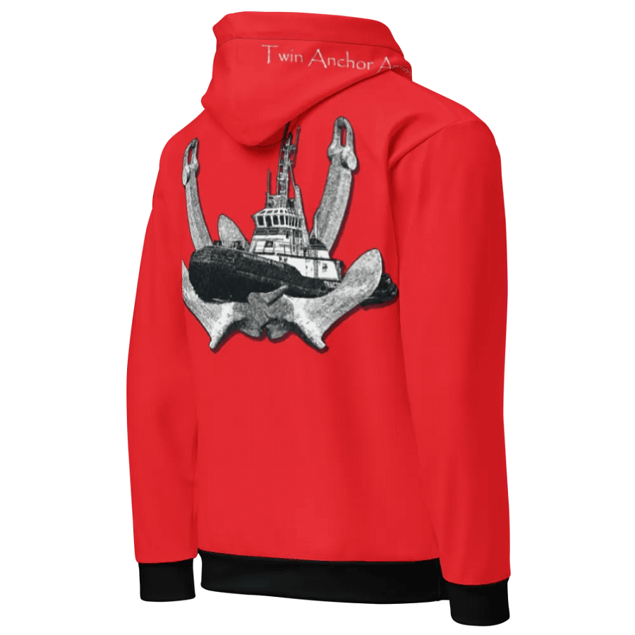 Red Twin Anchor Marco tug Hoodie product image (8)