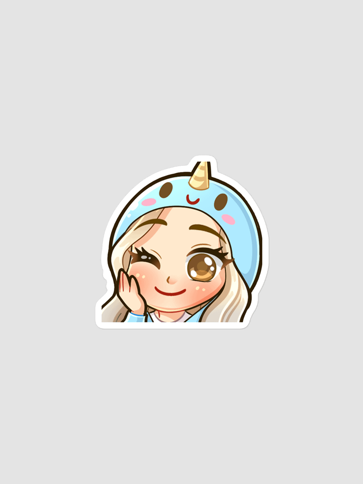 Clocky Narwhal Onesie Sticker product image (1)