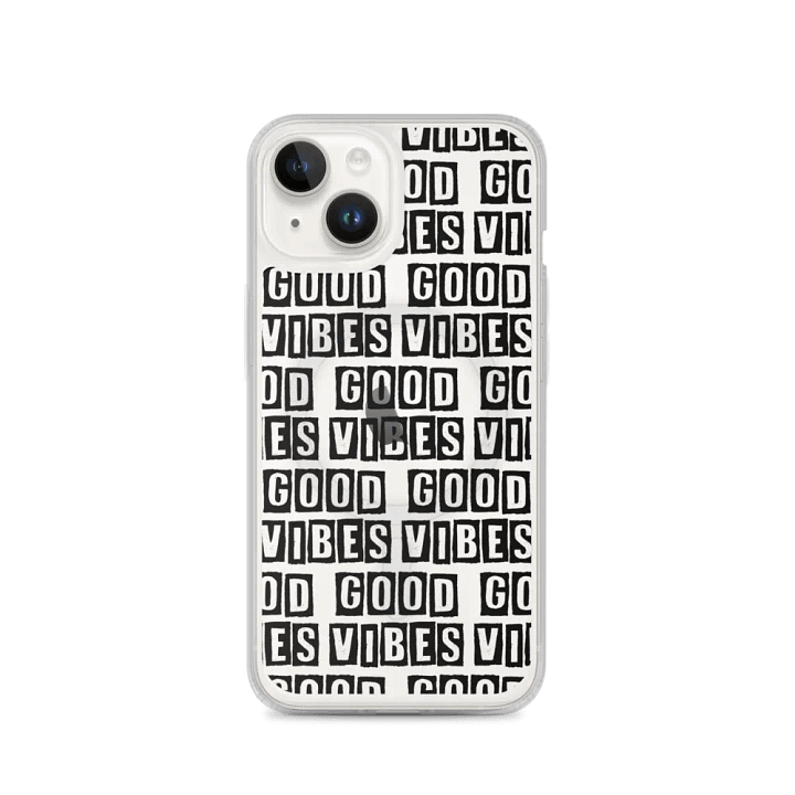 Clear MagSafe® iPhone® Case - Black Text product image (4)
