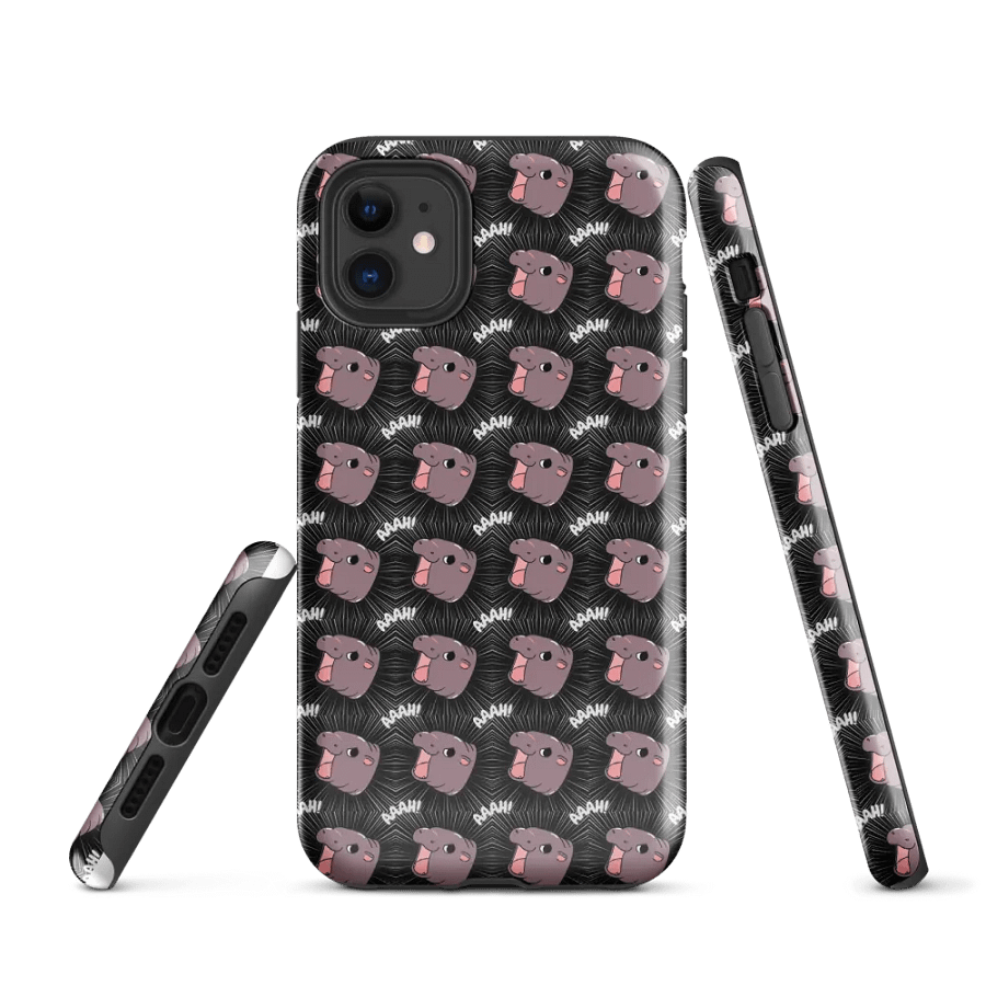 MOODENG'S BLACK AAAH! IPHONE® TOUGH CASE product image (1)