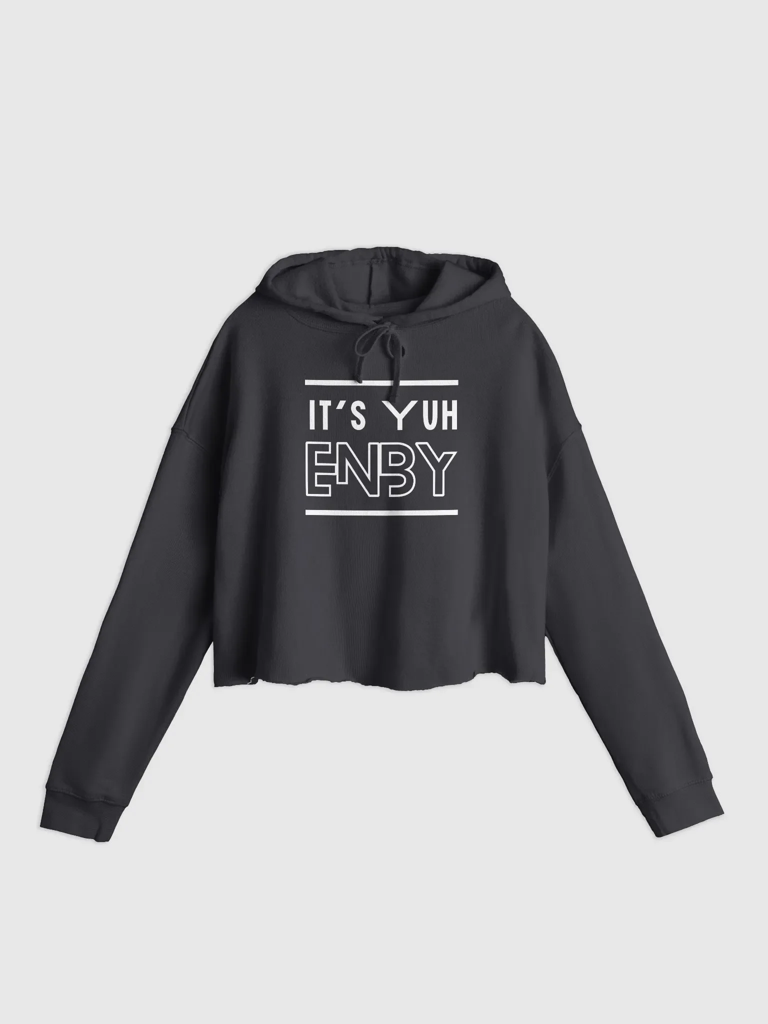 It's Yuh Enby Lightweight Cropped Hoodie product image (1)
