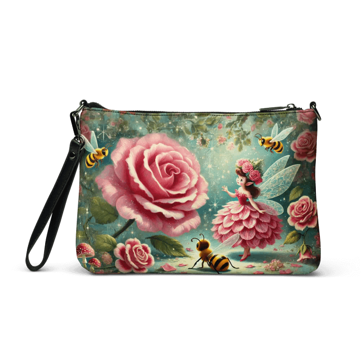 Rose Fairy with Bees Crossbody Bag - Whimsical Purse product image (2)