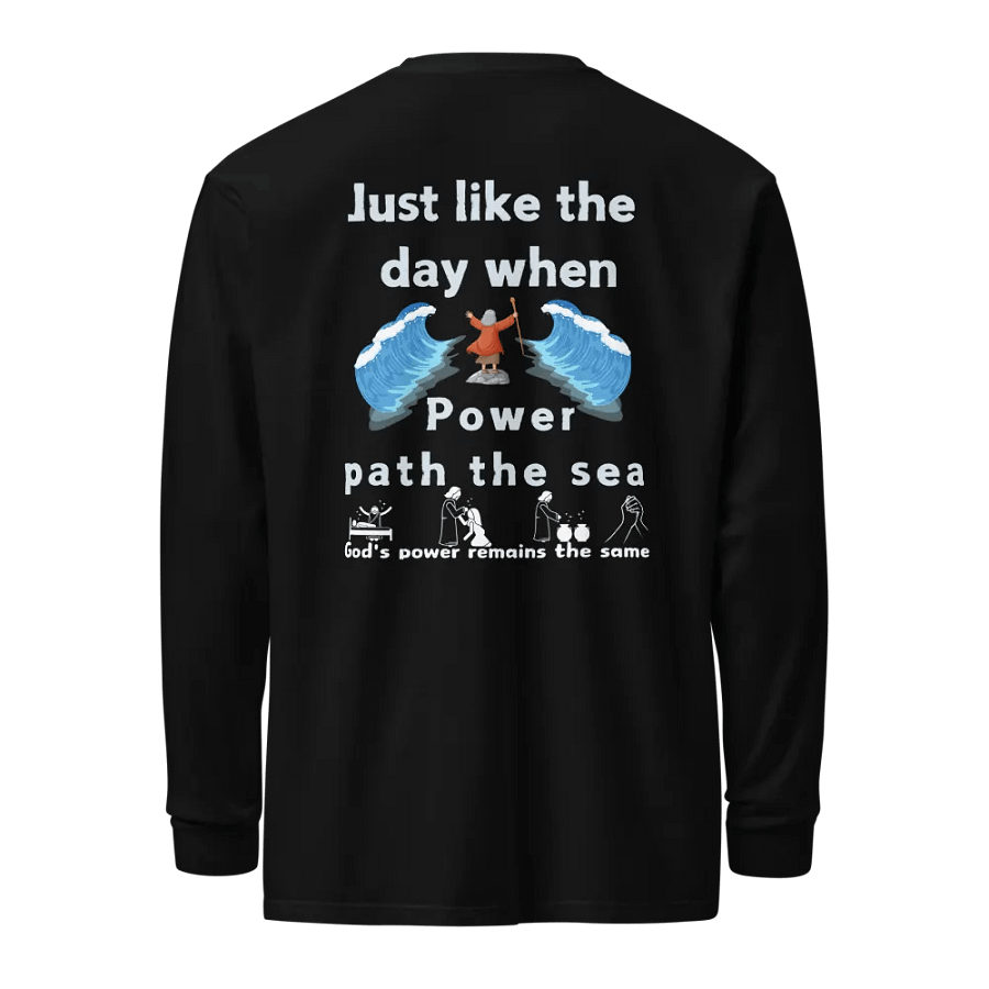 Just like the day when power path the sea Unisex long sleeve product image (4)