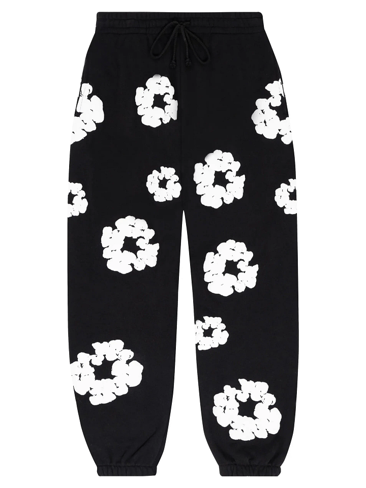 Denim Tears Cotton Wreath Sweatpants Black product image (1)