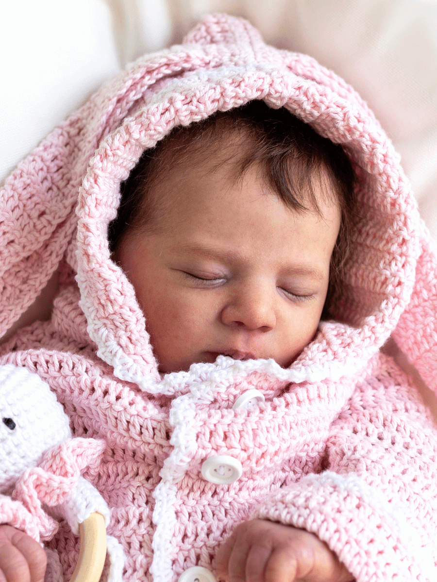 Crochet Pattern: Bunny Baby Hoodie product image (9)