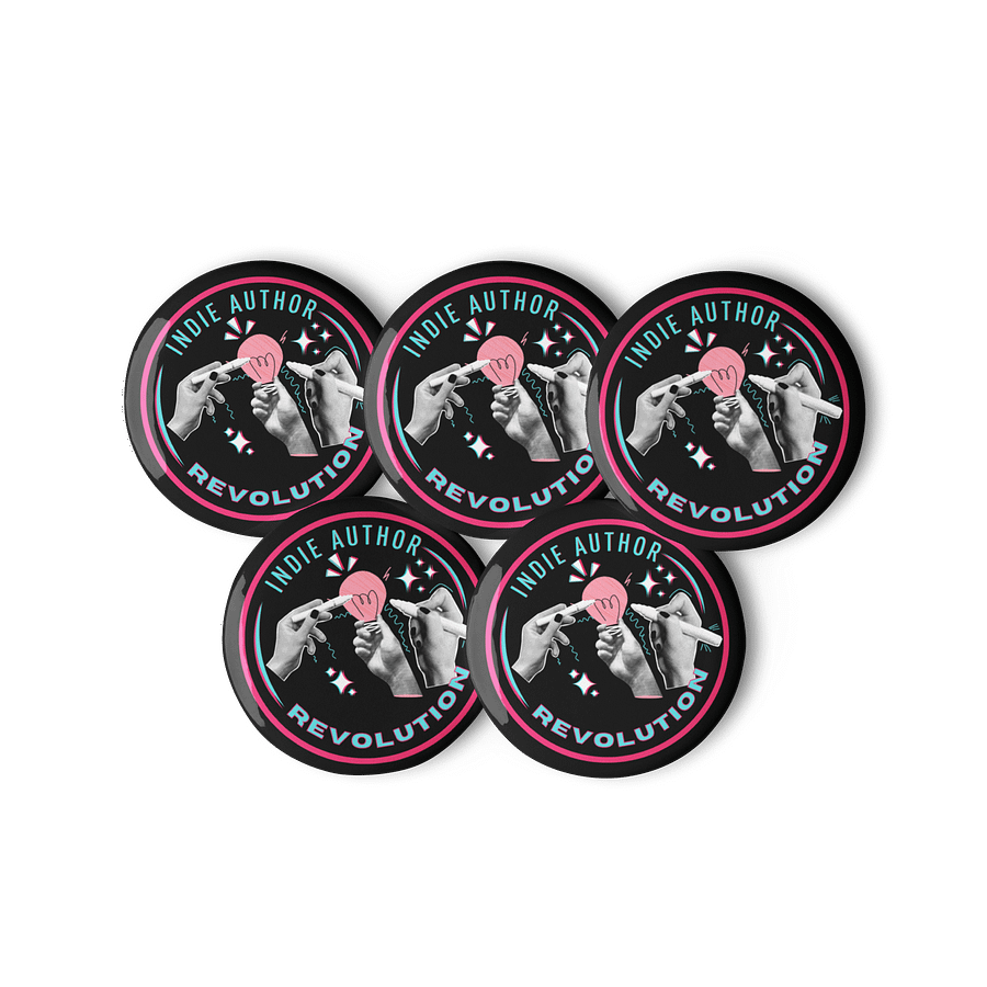 Indie Author Revolution Pins! Set of 5 product image (3)