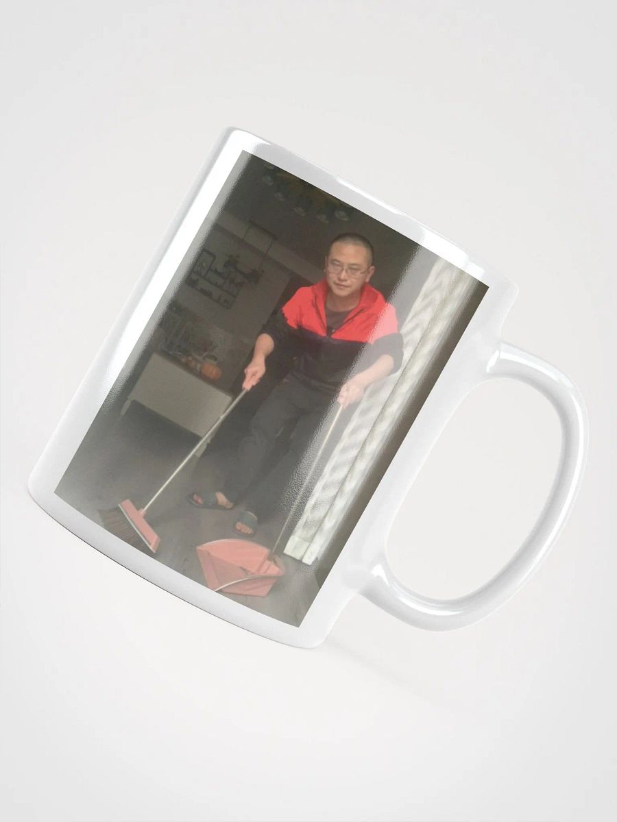 White Glossy Mug ：hygiene guy product image (10)