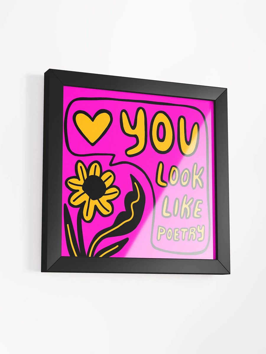 Like Poetry Framed Art Print product image (3)