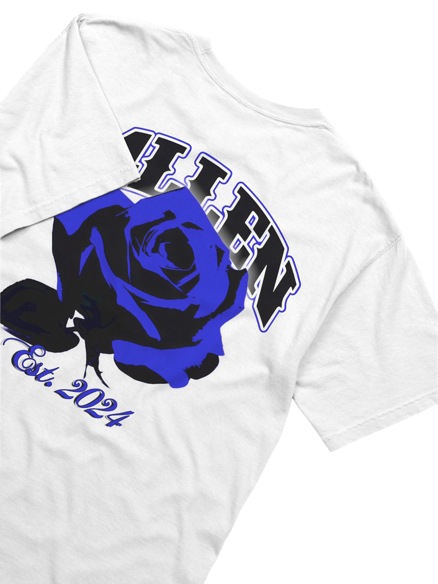 F4LLEN Blue Flower T-shirt [ White ] product image (3)