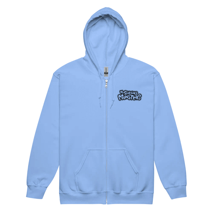My Singing Monsters Single Color (Black on White) Logo Zip-up Hoodie product image (2)