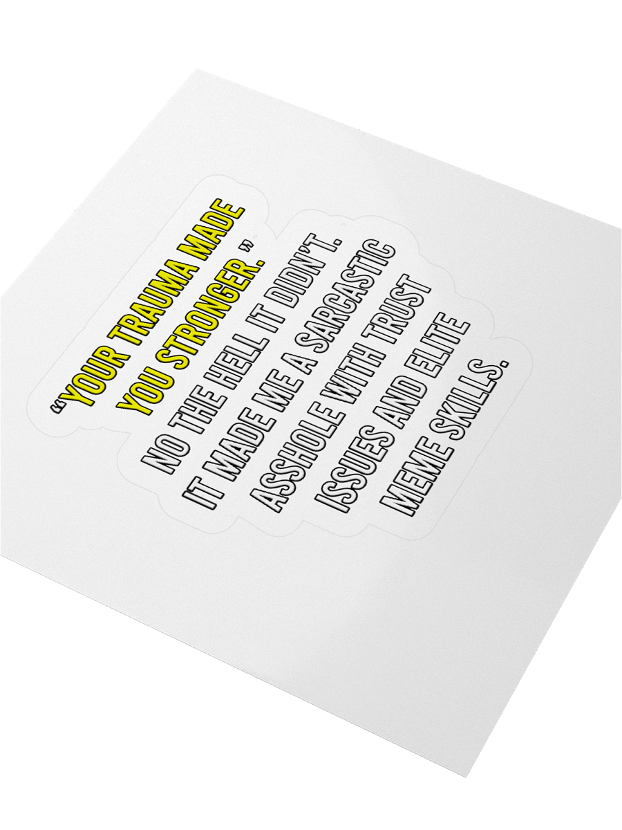 Trauma Stronger - Sticker product image (9)