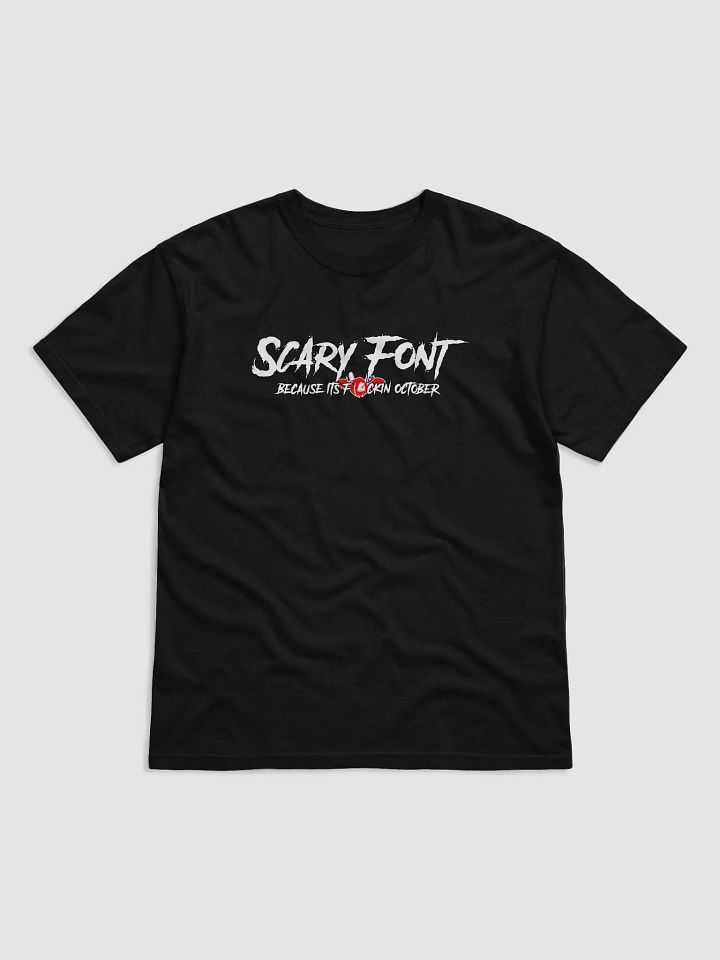 Scary Font October Tee product image (1)