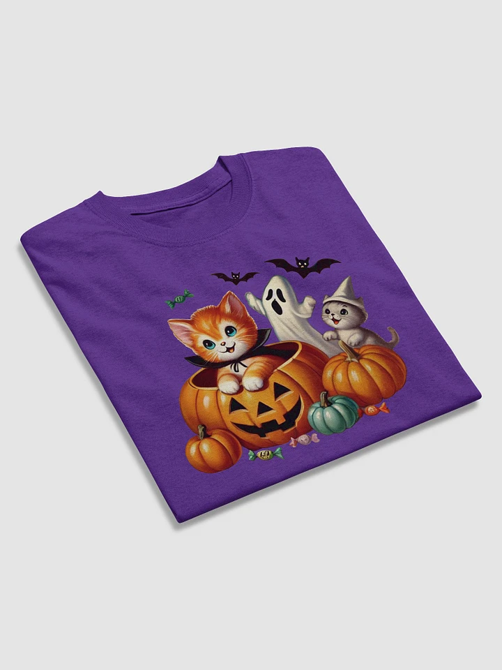 Spooky Kittens Halloween Basic T-Shirt by Gildan product image (25)