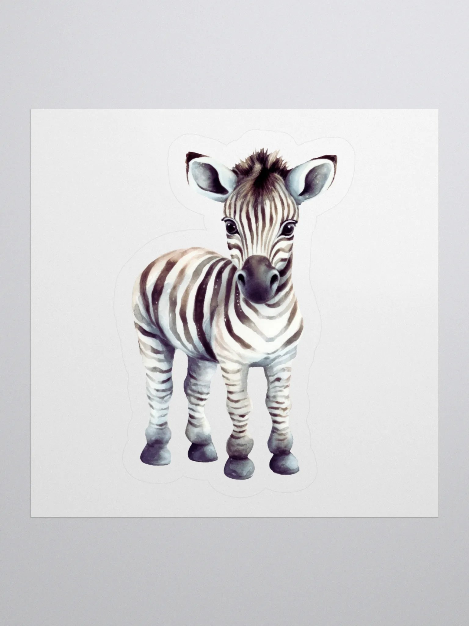 Whimsical Zebra Kiss Cut Stickers product image (2)