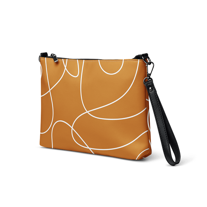 Flowing Lines Orange Crossbody Bag product image (2)